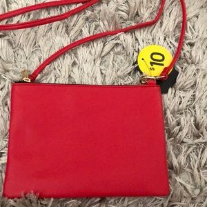 Forever 21 Cute Crossbody to Pouch Red Purse